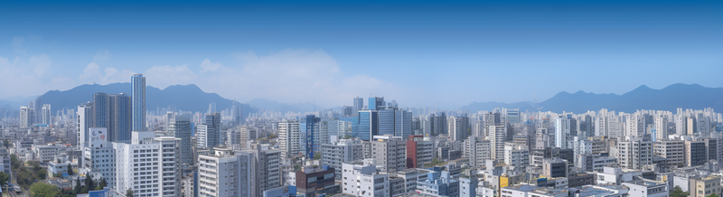 蓝色超广角拍摄城市全景摄影背景,高清,摄影图,摄影图片,图片大全,摄影图免费下载